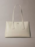 White Monogram Medium Work Tote Bag  Women
