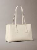 White Monogram Medium Work Tote Bag  Women