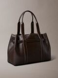 Brown Buckle Laptop Tote Bag  Women
