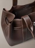Brown Buckle Laptop Tote Bag  Women