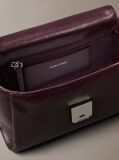 Red Padded Emblem Hardware Crossbody Bag  Women