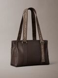 Brown Logo Strap Tote Bag  Women