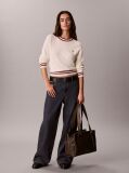 Brown Logo Strap Tote Bag  Women