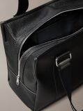 Black Logo Strap Tote Bag  Women