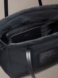 Black Embossed Monologo Satchel Bag  Women