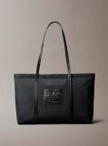 Black Embossed Monologo Tote Bag  Women
