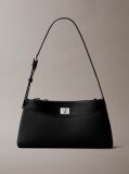 Black Signature Turn-Lock Shoulder Bag  Women