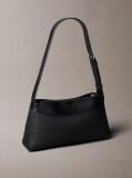 Black Signature Turn-Lock Shoulder Bag  Women