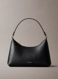 Black Foil Logo Small Shoulder Bag  Women