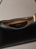 Black Foil Logo Small Shoulder Bag  Women