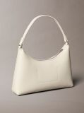 White Foil Logo Small Shoulder Bag  Women
