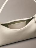 White Foil Logo Small Shoulder Bag  Women