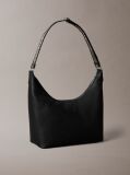 Black Logo Strap Shoulder Bag  Women
