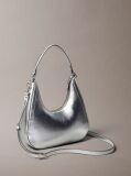 Silver Metallic Monogram Crossbody Shoulder Bag  Women