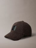 Brown Sherpa Baseball Cap  Women