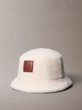 White Sherpa Bucket Hat  Women