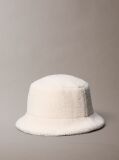White Sherpa Bucket Hat  Women