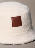 White Sherpa Bucket Hat  Women