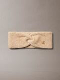 Beige Wool Blend Soft Twist Headband  Women