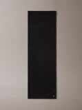 Black Wool Blend Monogram Scarf  Women