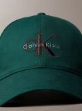 Green Twill Logo Cap  Men