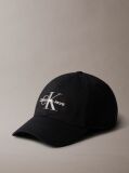 Black Twill Logo Cap  Men