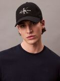 Black Twill Logo Cap  Men