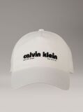 White Twill Logo Cap  Men
