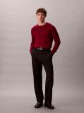 Red Merino Wool Classic Sweater  Men