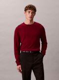 Red Merino Wool Classic Sweater  Men