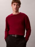 Red Merino Wool Classic Sweater  Men