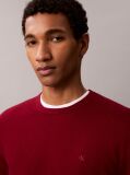 Red Merino Wool Classic Sweater  Men
