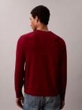Red Merino Wool Classic Sweater  Men