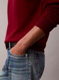Red Merino Wool Classic Sweater  Men