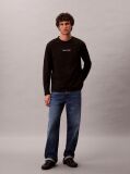 Black Relaxed Long Sleeve T-shirt  Men