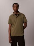 Green Slim Cotton Badge Polo Shirt  Men