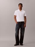 White Slim Cotton Badge Polo Shirt  Men