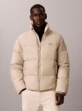 Beige Down Puffer Jacket  Men