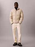 Beige Down Puffer Jacket  Men