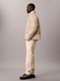 Beige Down Puffer Jacket  Men