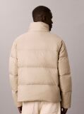 Beige Down Puffer Jacket  Men
