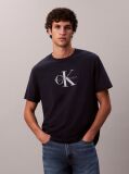 Blue Monogram Logo T-Shirt  Men