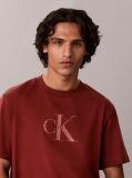 Red Monogram Logo T-Shirt  Men