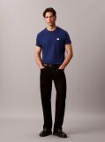 Blue Cotton Badge T-shirt  Men