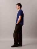 Blue Cotton Badge T-shirt  Men