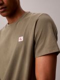 Green Cotton Badge T-shirt  Men