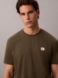 Green Cotton Badge T-shirt  Men