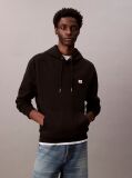 Μαύρο Hoodie Από Βαμβακερό Terry Με Λογότυπο  Άνδρας
