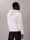 Λευκό Hoodie Από Βαμβακερό Terry Με Λογότυπο  Άνδρας