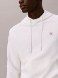 Λευκό Hoodie Από Βαμβακερό Terry Με Λογότυπο  Άνδρας